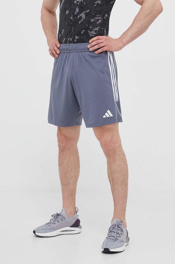 Kratke hlače za vadbo adidas Performance Tiro 23 Pletenina siva IC7488