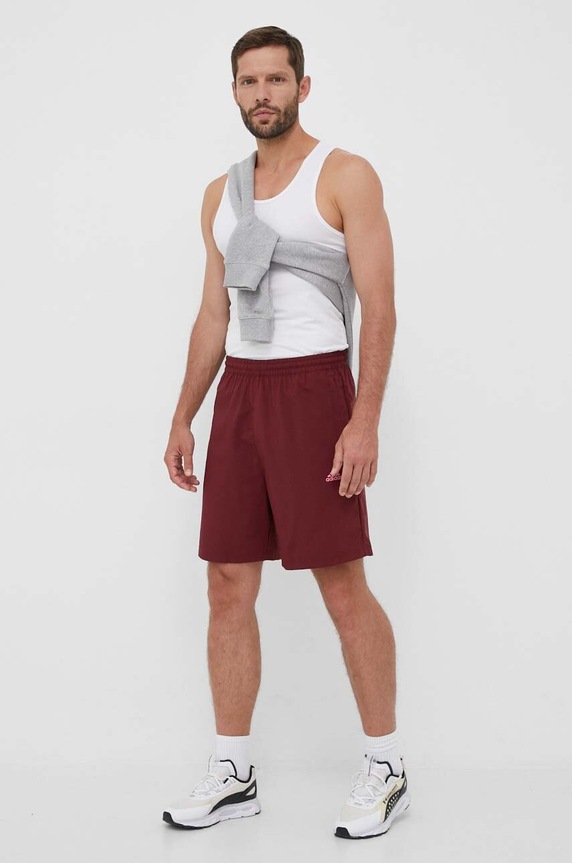 Kraťasy adidas HY1282 burgundské AW23