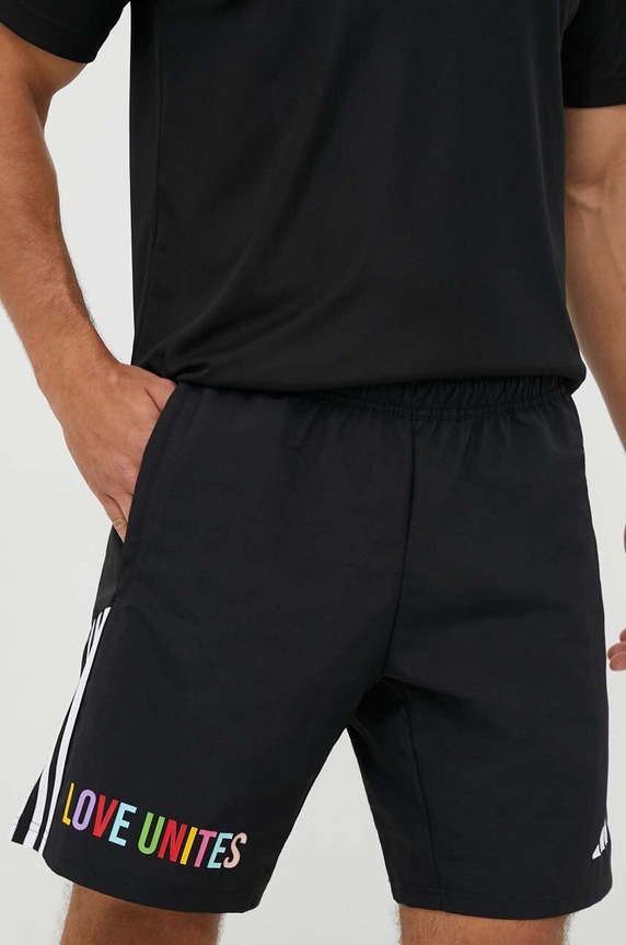 Tréningové šortky adidas Performance Pride Tiro Downtime látka čierna HY5900