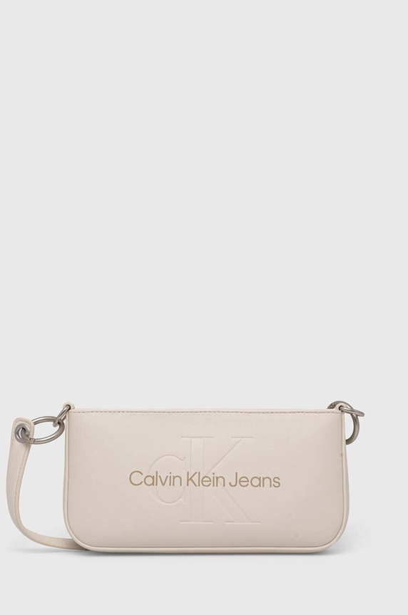 Τσάντα Calvin Klein Jeans συνθετικό μπεζ K60K610679
