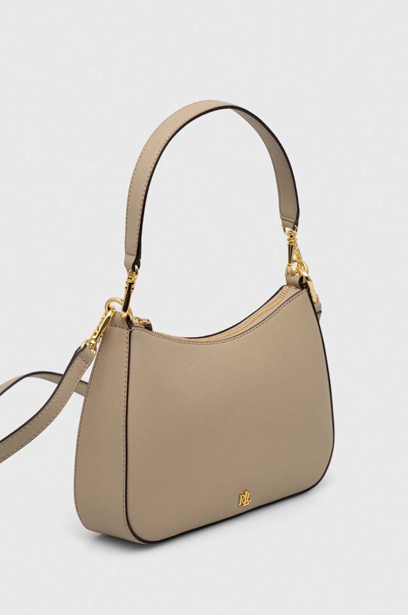 Lauren Ralph Lauren geantă de piele 431883768 bej SS26