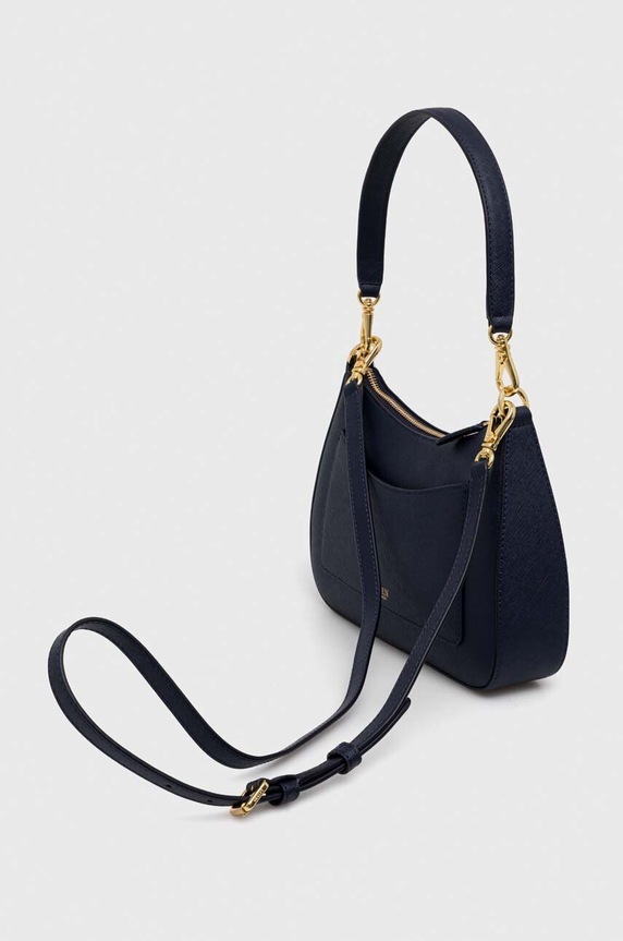Lauren Ralph Lauren geantă de piele 431883768 bleumarin SS26