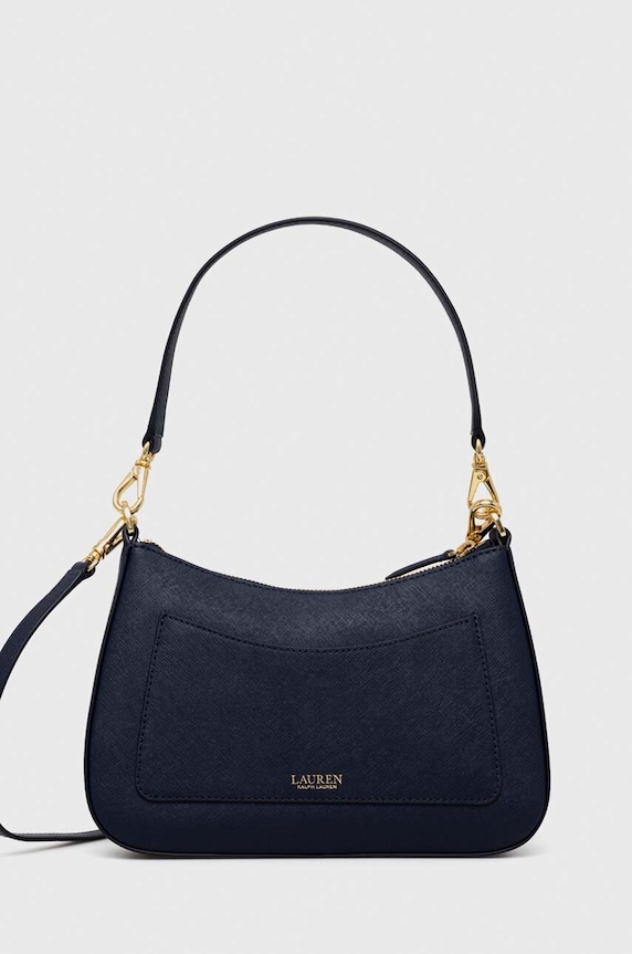Accesorii Lauren Ralph Lauren geantă de piele 431883768 bleumarin