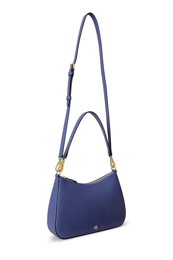 Kožená kabelka Lauren Ralph Lauren 431883768 modrá SS26
