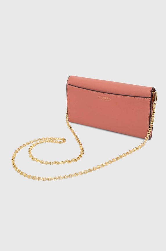 Accesorii Lauren Ralph Lauren poseta piele 431902100 roz