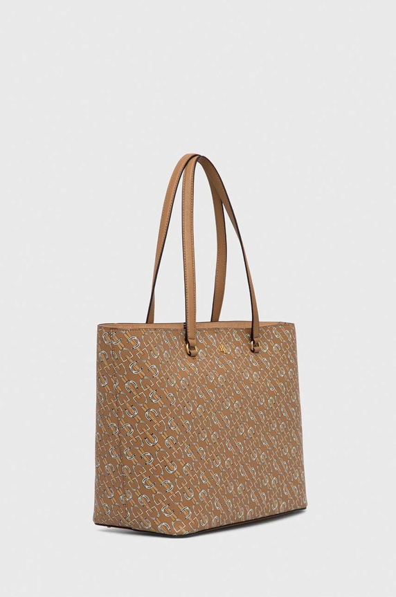 Lauren Ralph Lauren bőr táska 431911655 bézs SS26