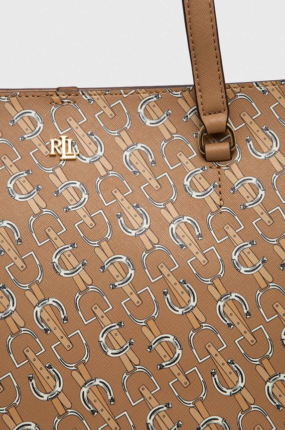 Lauren Ralph Lauren bőr táska bézs 431911655