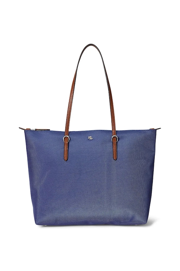 Lauren Ralph Lauren női shopper szintetikus bőr kék 431916737
