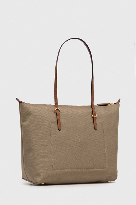 Lauren Ralph Lauren geantă shopper pentru femei bej 431916737