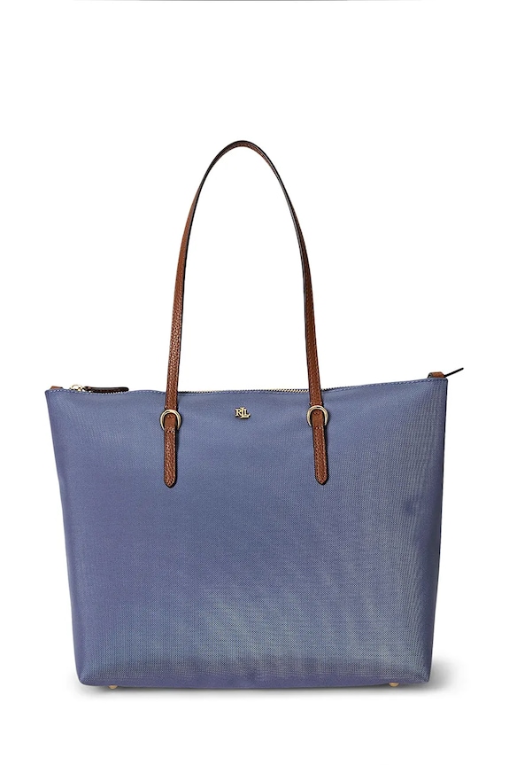 Lauren Ralph Lauren kabelka typu shopper dámska modrá 431916737