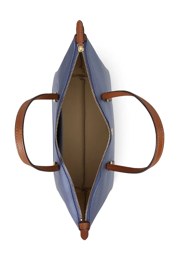 Lauren Ralph Lauren kabelka typu shopper dámska modrá 431916737