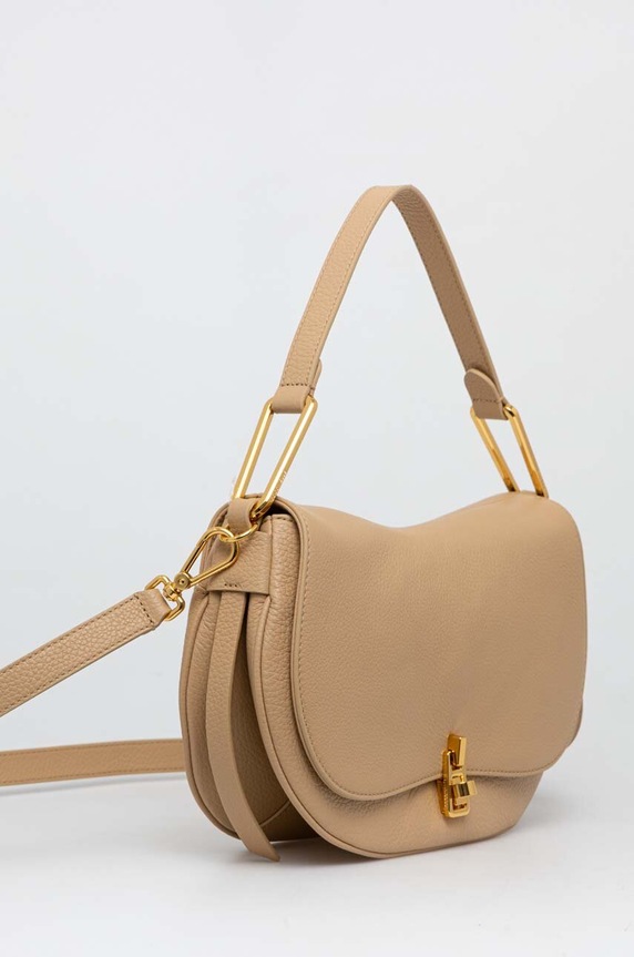 Coccinelle geantă crossbody de damă din piele E1.PQR.18.03.01 bej SS26