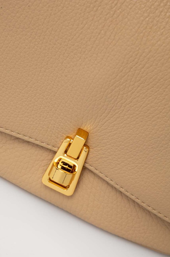 Accesorii Coccinelle geantă crossbody de damă din piele E1.PQR.18.03.01 bej