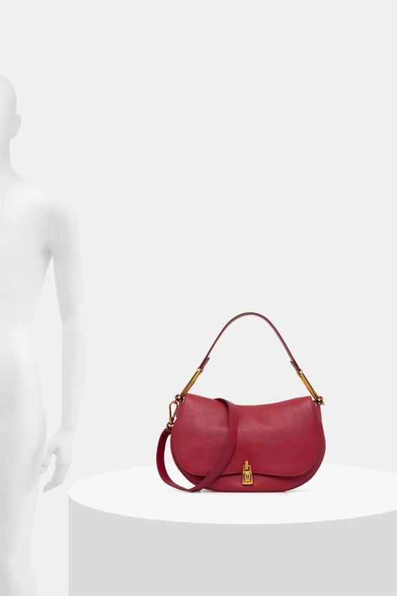 Coccinelle torebka crossbody damska skórzana E1.PQR.18.03.01 bordowy