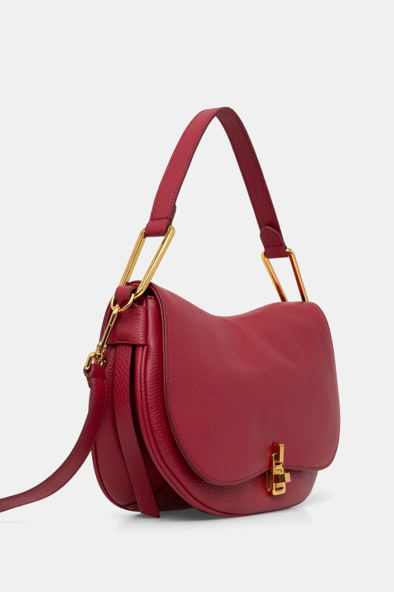 Coccinelle torebka crossbody damska skórzana E1.PQR.18.03.01 bordowy SS26