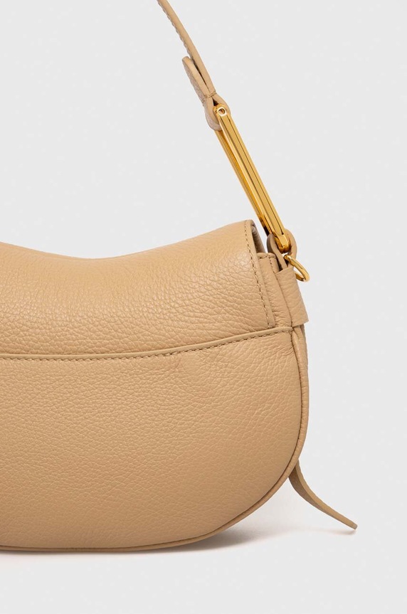 Coccinelle geantă crossbody de damă din piele bej E1.PQR.58.01.01