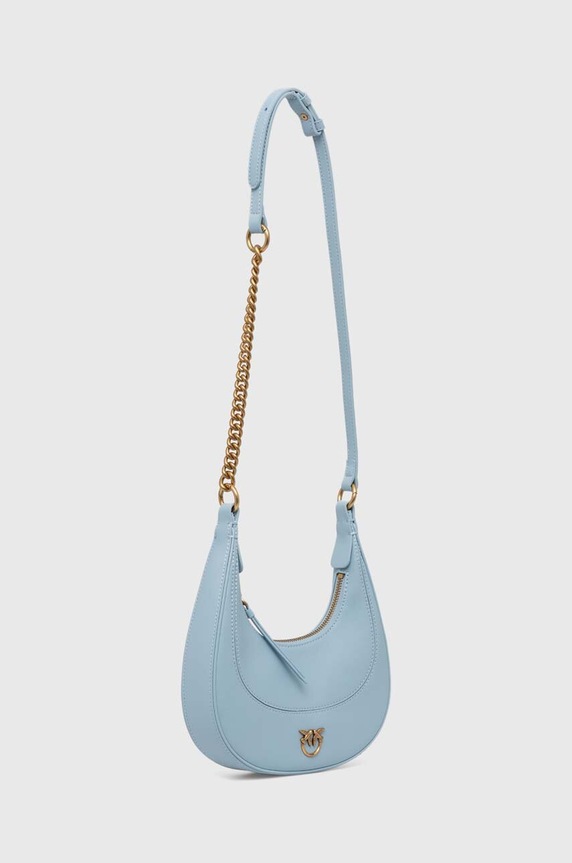 Кожаная сумочка Pinko 101433.A0QO голубой SS24
