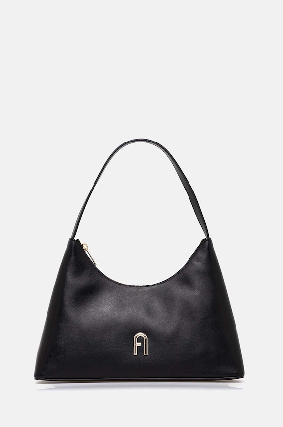 Kožna torba Furla bez uzorka crna WB00782.AX0733.O6000