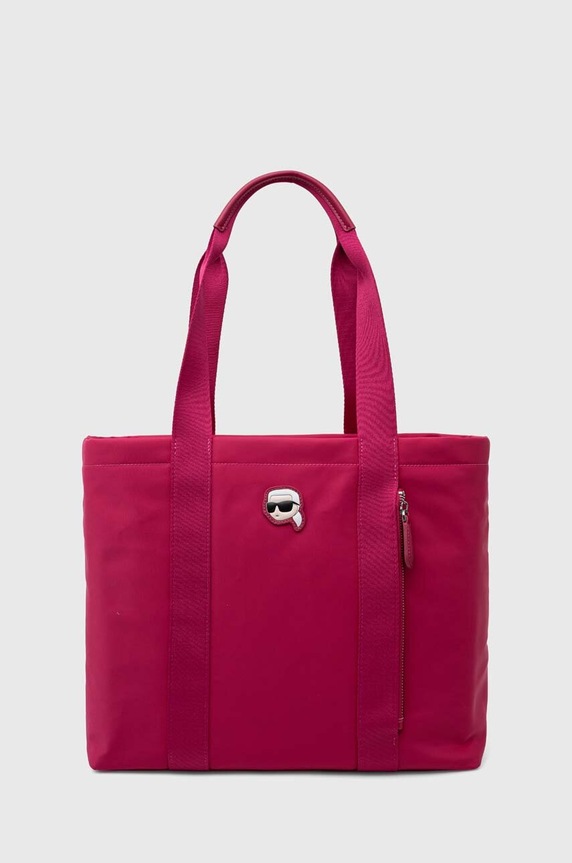 Karl Lagerfeld kézitáska textil rózsaszín 235W3247