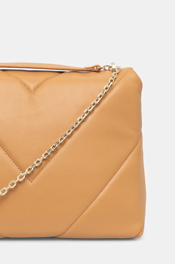 Accesorii Patrizia Pepe poseta de piele CBA302.L006 bej