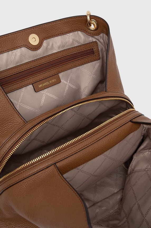 Шкіряна сумочка MICHAEL Michael Kors 30F3G8KT7L коричневий