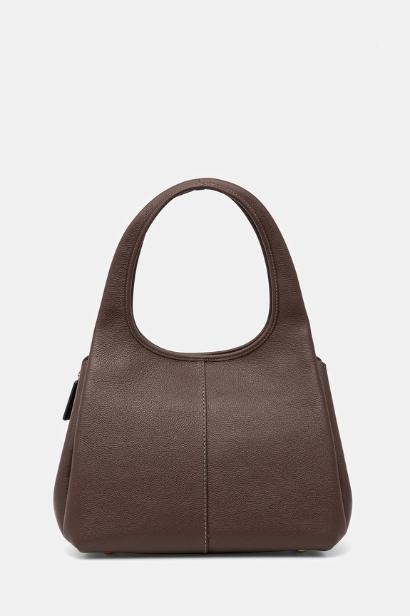 Akcesoria Coach torebka skórzana Lana Shoulder Bag CM544 brązowy