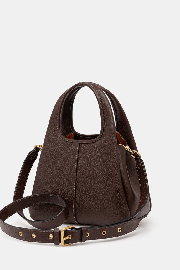 Akcesoria Coach torebka crossbody damska skórzana Lana Shoulder Bag 23 CM545 brązowy