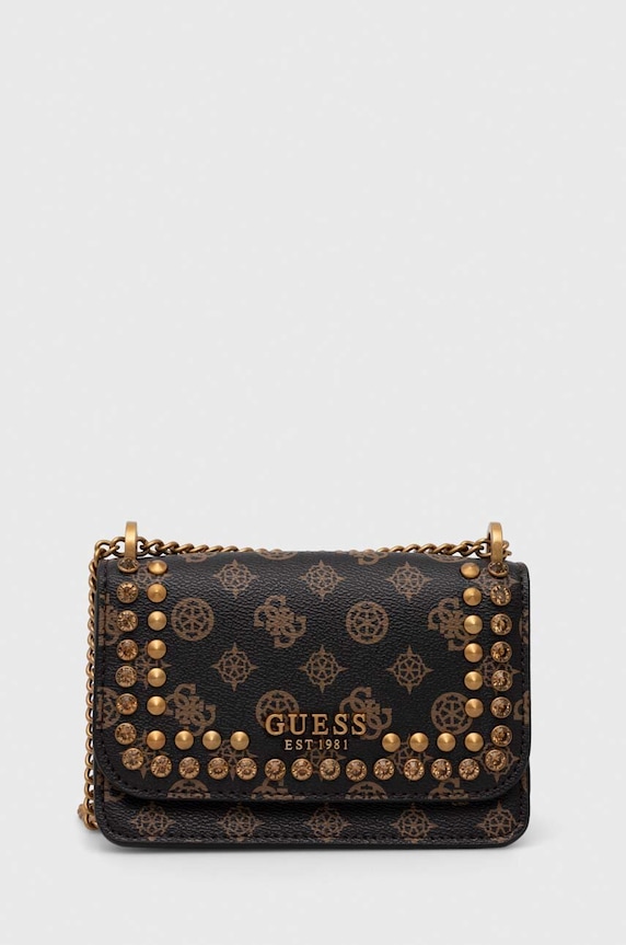 Guess torebka nie mieści A4 brązowy HWPS89.93780