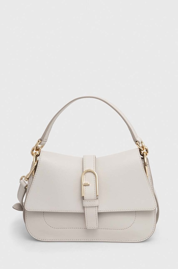 Furla borsa a mano in pelle pelle fiore bianco WB01032.BX2045.1704S