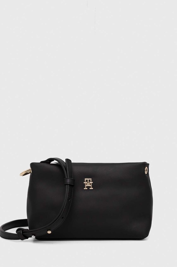 Tommy Hilfiger torebka nie mieści A4 czarny AW0AW15528
