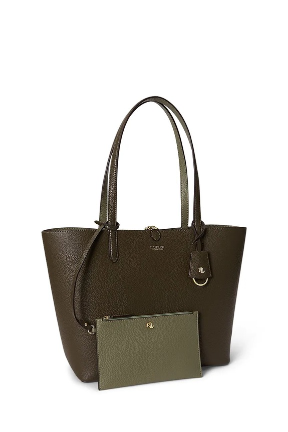 Lauren Ralph Lauren oboustranná taška 431795329 zelená AA00