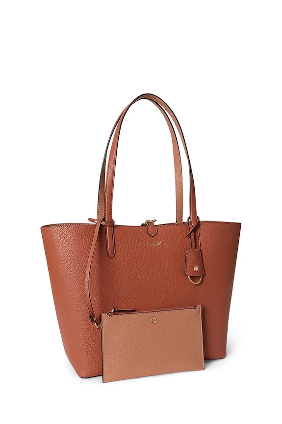 Lauren Ralph Lauren oboustranná taška 431795329 hnědá AA00