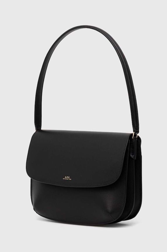 A.P.C. poșetă de piele PXAWV.F61526 negru AA00
