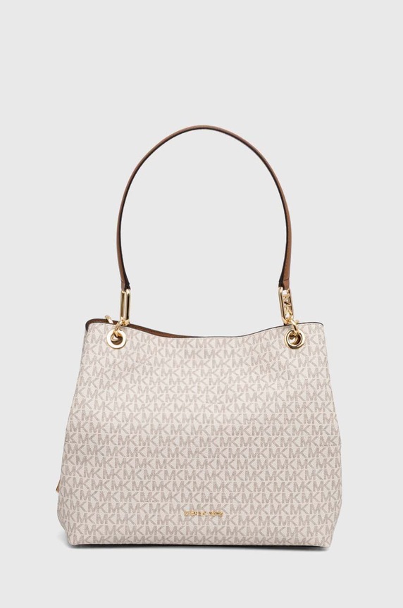 Τσάντα MICHAEL Michael Kors απομίμηση λείου δέρματος μπεζ 30F3G8KT7B