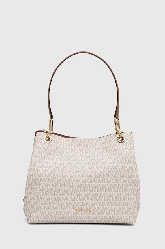 Τσάντα MICHAEL Michael Kors απομίμηση λείου δέρματος μπεζ 30F3G8KT7B
