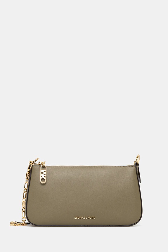 MICHAEL Michael Kors torebka skórzana skóra licowa zielony 32H3G8EW6L