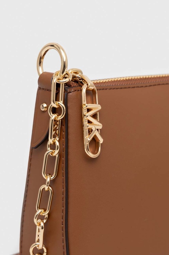Kožna torba MICHAEL Michael Kors smeđa 32H3G8EW6L