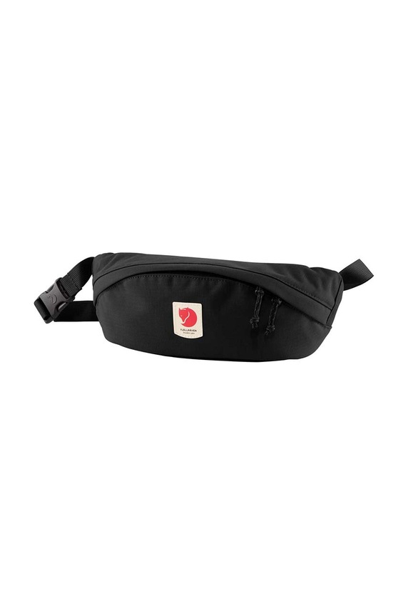 Torba oko struka Fjallraven F23165.550 Ulvö Hip Pack Medium bez uzorka crna F23165.550