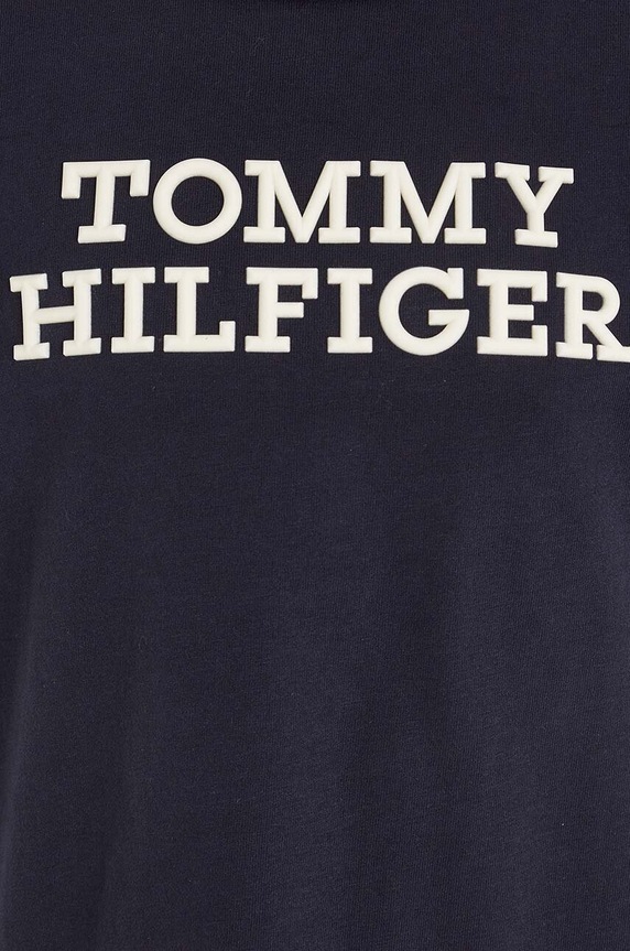 Tommy Hilfiger gyerek pamut póló sötétkék KB0KB08555.128.176.9BYX