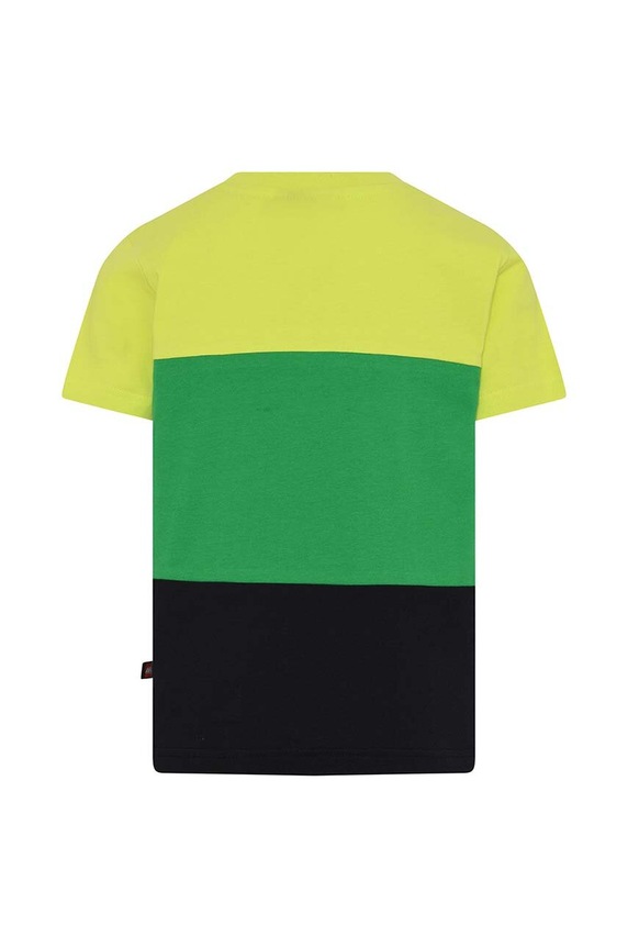 Lego t-shirt bawełniany dziecięcy 12010866 zielony AW23