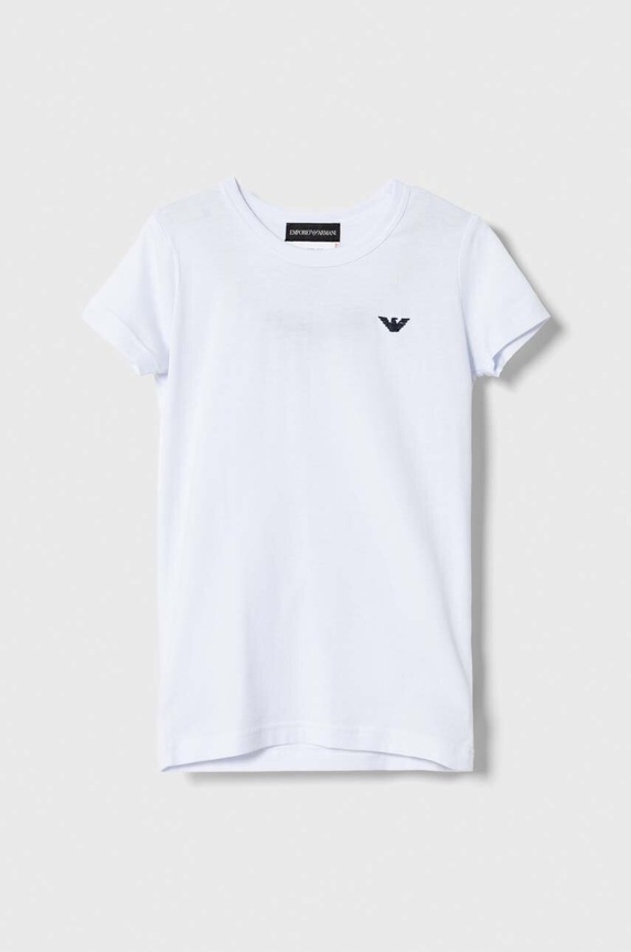 Dětské tričko Emporio Armani 2-pack 406504.3F650 bílá AW23