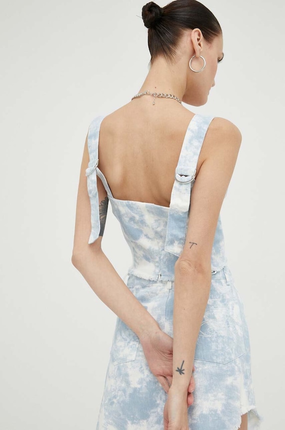 Ruházat Résumé farmer top 18391012 kék