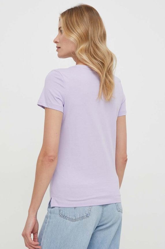 Guess t-shirt bawełniany W1YI1B.I3Z14 fioletowy SS26
