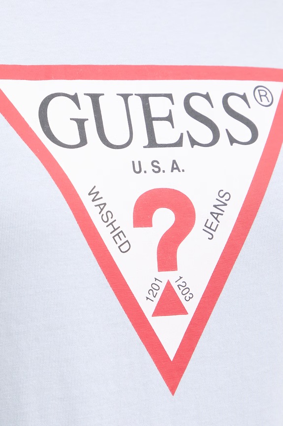 Βαμβακερό μπλουζάκι Guess W1YI1B.I3Z14 μπλε