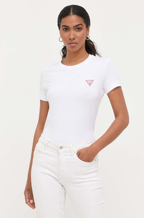Guess t-shirt biały W2YI44.J1314