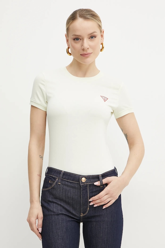 Guess t-shirt beżowy W2YI44.J1314