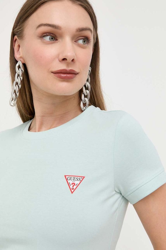 Ruházat Guess t-shirt W2YI44.J1314 zöld