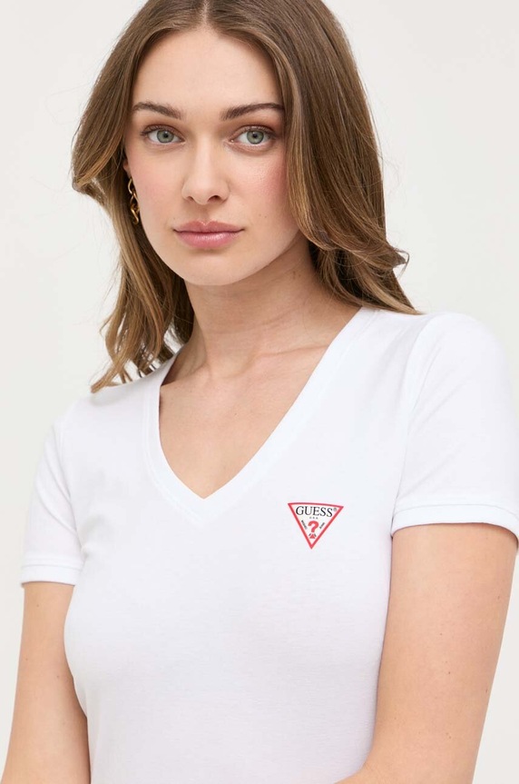 Majica kratkih rukava Guess bijela W2YI45.J1314