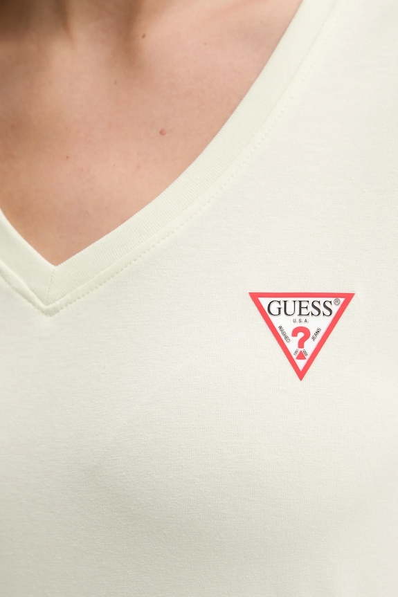Guess tricou W2YI45.J1314 galben