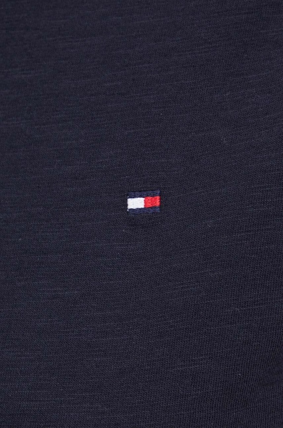 Bavlnené tričko Tommy Hilfiger WW0WW37857 tmavomodrá